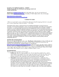 Econ 753 Syllabus