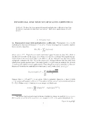 Exponential Sums with Multiplicative Coefficients