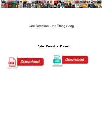 One Direction One Thing Song