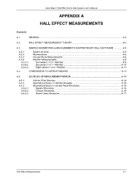 Appendix a Hall Effect Measurements