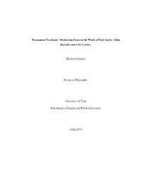 Beckettian Irony in the Work of Paul Auster, John Banville and J.M