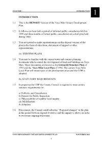 Deposit UDP Written Statement