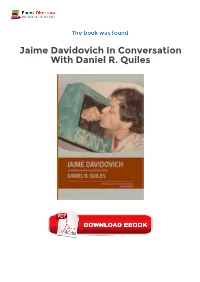Ebook Jaime Davidovich in Conversation with Daniel R. Quiles