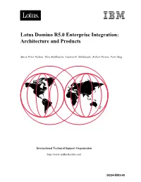Lotus Domino R5.0 Enterprise Integration: Architecture and Products
