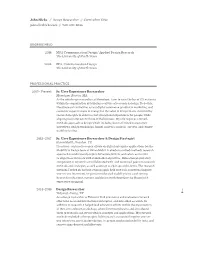2014 MFA Communication Design/ Applied Design Research the University of North Texas