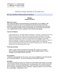 Instructional Design & Technology