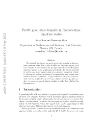 Pretty Good State Transfer in Discrete-Time Quantum Walks