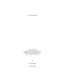 THE EUGENICIST a Thesis Submitted to Kent State University in Partial