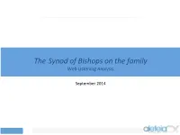 The Synod of Bishops on the Family Web Listening Analysis