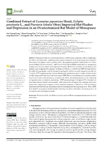 Combined Extract of Leonurus Japonicus Houtt, Eclipta Prostrata L