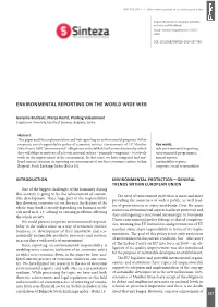 Environmental Reporting on the World Wide Web