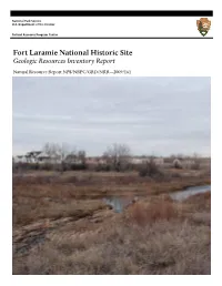 Geologic Resources Inventory Report, Fort