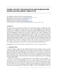 Based Building Energy Simulation
