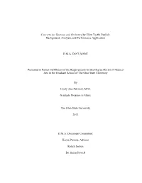 Concerto for Bassoon and Orchestra by Ellen Taaffe Zwilich: Background, Analysis, and Performance Application