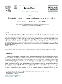 Enhancing Human Emotions with Interoceptive Technologies