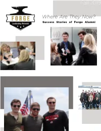 Fall 2019 Where Are They Now?