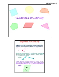 Foundations of Geometry
