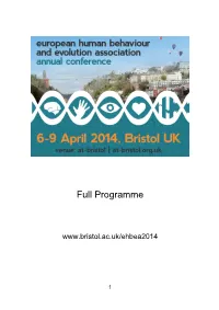 Full Programme