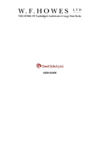 Oneclickdigital User Guide