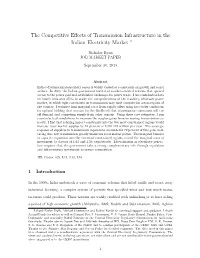 The Competitive Effects of Transmission Infrastructure in The