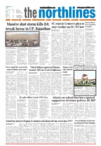 Wreak Havoc in UP, Rajasthan