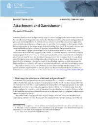 Attachment and Garnishment