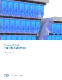 CEM Peptide Synthesis Brochure
