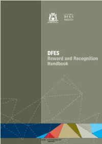 DFES Reward and Recognition Handbook