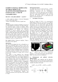 Computational Modelling of Tidal Effect on Wastewater