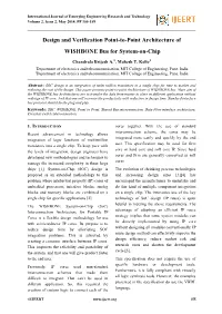 Design and Verification Point-To-Point Architecture of WISHBONE Bus for System-On-Chip