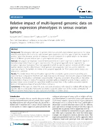 Relative Impact of Multi-Layered Genomic Data on Gene Expression