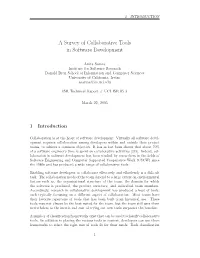 A Survey of Collaborative Tools in Software Development