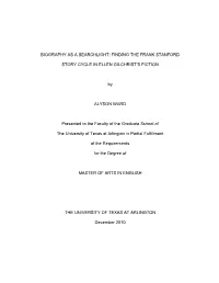 Biography As a Searchlight: Finding the Frank Stanford