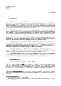 Complaints on the Shuakhevi HPP Projects