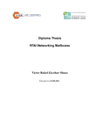 Diploma Thesis RTAI Networking Mailboxes
