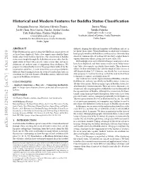 Historical and Modern Features for Buddha Statue Classification