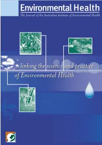 Linking the Science and Practice of Environmental Health