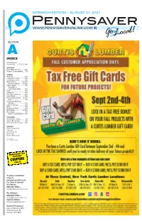 NORWICH EDITION • AUGUST 31, 2021 Pennysaver Golocal! SECTION a INDEX