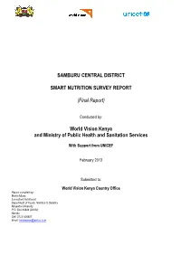 Samburu SMART Survey Report – February 2013