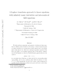 A Laplace Transform Approach to Linear Equations with Infinitely Many