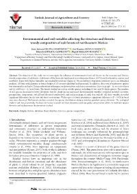 Environmental and Soil Variables Affecting the Structure and Floristic Woody Composition of Oak Forests of Northeastern Mexico