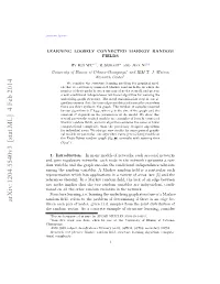 Learning Loosely Connected Markov Random Fields