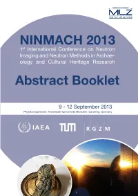 NINMACH 2013 Abstract Booklet