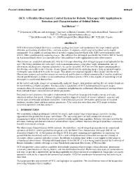 OCS: a Flexible Observatory Control System for Robotic Telescopes with Application to Detection and Characterization of Orbital Debris