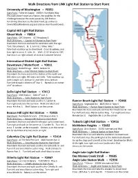 Walk Directions from LINK Light Rail Station to Start Point