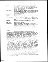 AVAILABLE from Hearing Before the Committee on Science and The