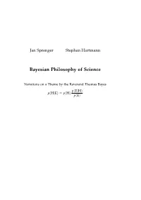 Bayesian Philosophy of Science