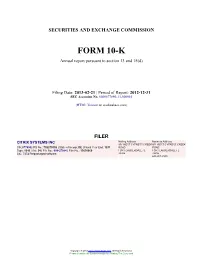 CITRIX SYSTEMS INC Form 10-K Annual Report Filed 2013-02-21