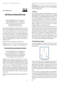 High Performance Distributed Web-Scraper