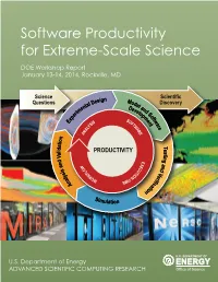 Software Productivity for Extreme-Scale Science